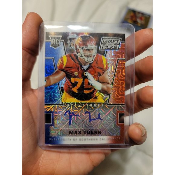 2016 Prizm Draft Picks Max Tuerk Red White Blue Prizm Max Tuerk Rc Auto 05/25